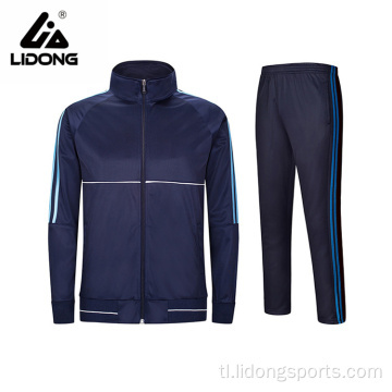 Custom na disenyo ng logo unisex men sports track suit